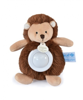 Veilleuse en peluche Hérisson 15 cm Unicef Doudou et compagnie