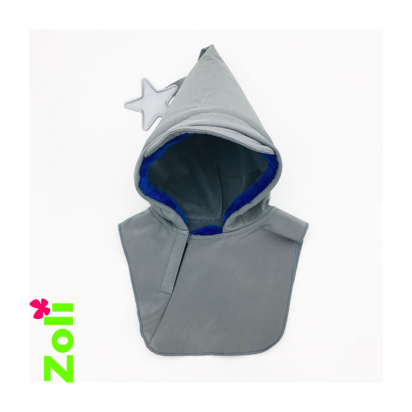 Capuchon cagoule imperméable enfant Zoli - Gris clair