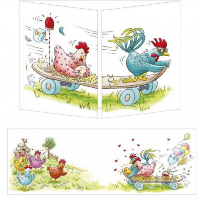 Carte poules Cache Cache