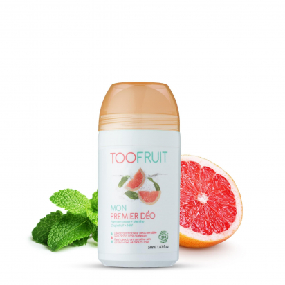 Mon premier déodorant BIO Pamplemousse menthe Toofruit