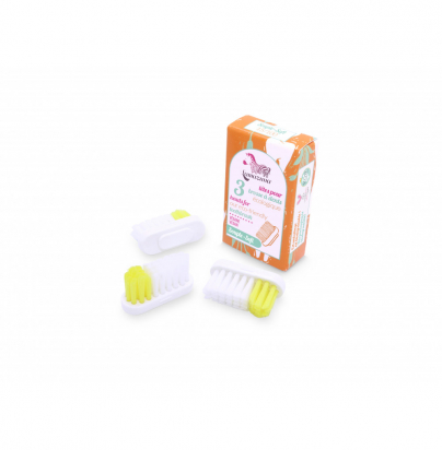 Recharge 3 têtes de brosse à dents - Souple - Lamazuna