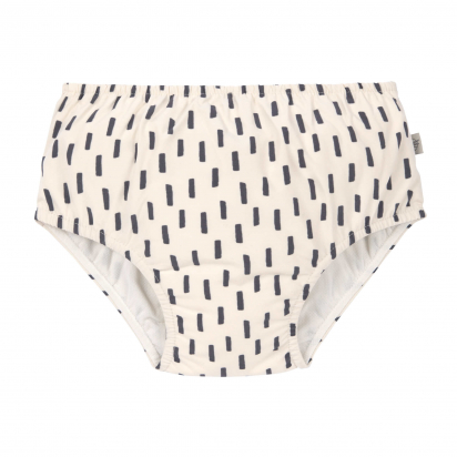 Maillot de bain couche Petits traits écru gris Lassig