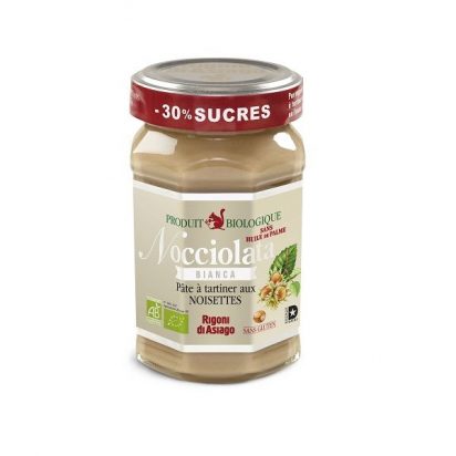 Pâte à tartiner Bianca noisettes BIO - 270g - Nocciolata
