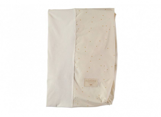 Housse de matelas à langer Honey sweet dots natural Nobodinoz