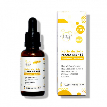 Huile de soin Peaux sèches Clémence et Vivien