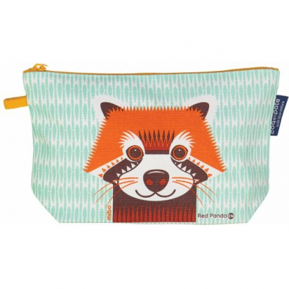 Trousse en coton BIO - Panda roux - Coq en pâte