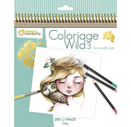 Carnet de coloriage Wild 3 - Avenue mandarine
