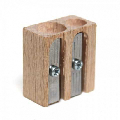 Taille crayon double en bois