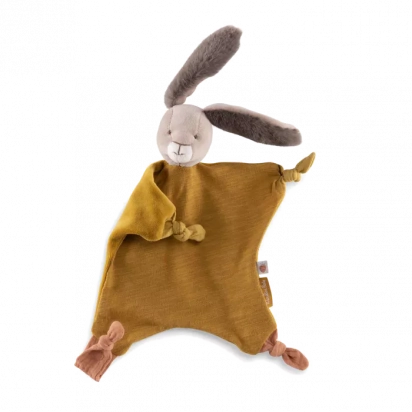 Doudou Lapin ocre Trois petits lapins Moulin roty