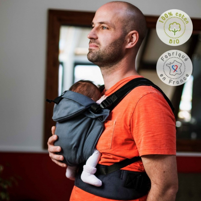 Néo - Porte-bébé préformé V2 - Galet - Néobulle