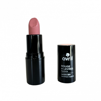 Rouge à lèvres rose poupée certifié bio Avril