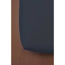 Drap housse coton bleu marine 60x120 cm Kadolis