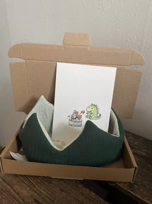 Couronne en tissu green Studio Anne Bekkenutte