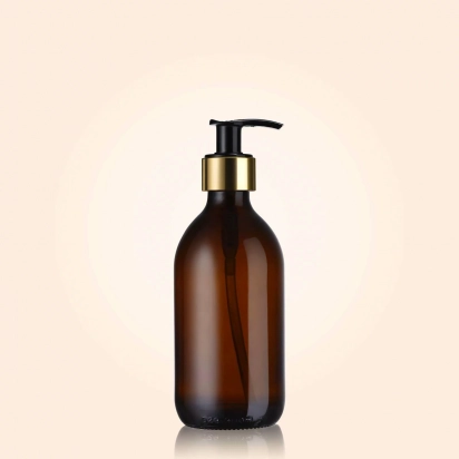 Flacon pompe en verre ambré 300 ml Little Pots