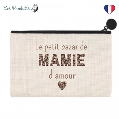 Pochette Trousse de toilette Le s indispensable de Mamie Les Bambetises