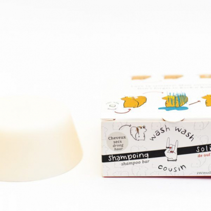 Shampoing solide pour cheveux secs Wash Wash cousin