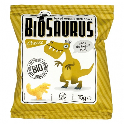 BIOSAURUS - chips de mais au fromage BIO - 15g - vegan sans gluten