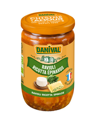 Danival Ravioli ricotta et épinards bio 670g