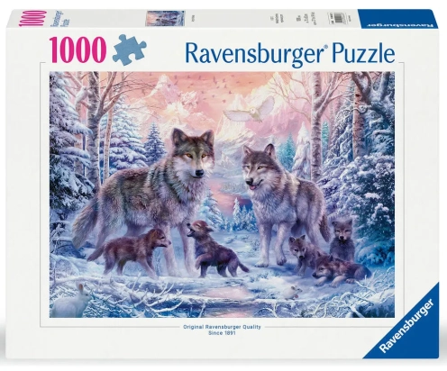 Puzzle 1000 pièces Loups articques Ravensburger