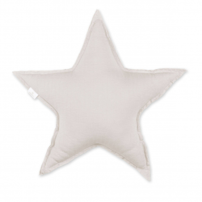 Coussin étoile Tetra jersey Sable Bemini