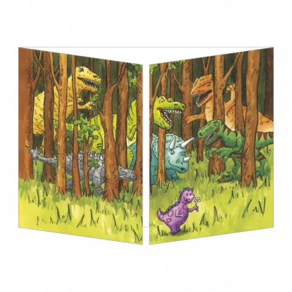 Carte dinosaure cache cache