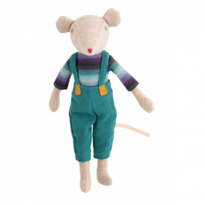 Peluche souris garçon Noisette - La famille Mirabelle - Moulin Roty