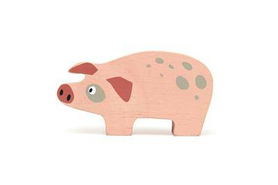 Cochon figurine bois Tender Leaf Toys