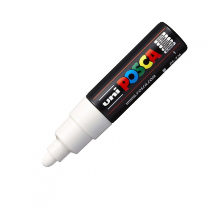 Marqueur PC7M pointe conique 4,5-5,5 mm Blanc POSCA