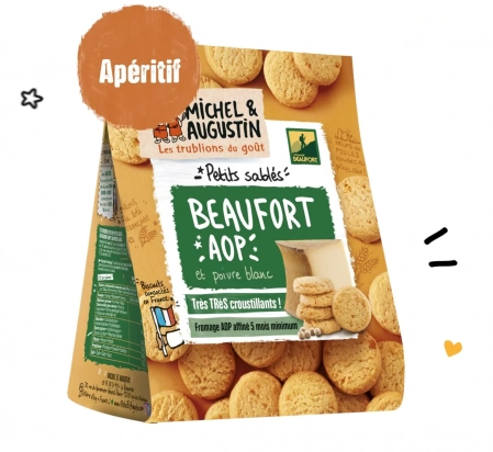 Sablés apéritifs Beaufort AOP 100g Michel et Augustin