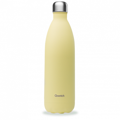 Bouteille Isotherme - 1L - Pastel citron givré - Qwetch