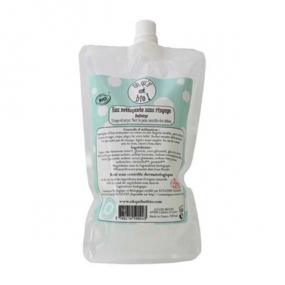 Eau nettoyante sans rinçage BIO - Recharge - Oh qu'il est bio !