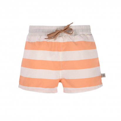Short de bain avec couche Rayés blanc cassé pêche Lassig