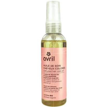 Huile de soin cheveux colorés Avril