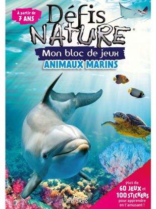 Mon bloc de jeux Defis nature animaux marins Fleurus