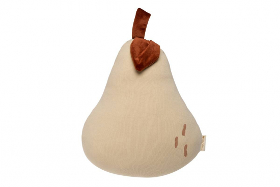 Coussin en coton bio Poire Nobodinoz