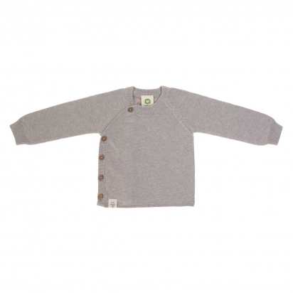 Gilet tricoté coton bio et soie Garden Explorer Gris Lassig