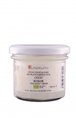 Huile végétale de coco vierge bio 250ml Bioflore