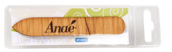 Lime à ongles en verre et étui bois Anae