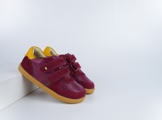 Chaussures Bobux - I-Walk - Riley Boysenberry + Chartreuse