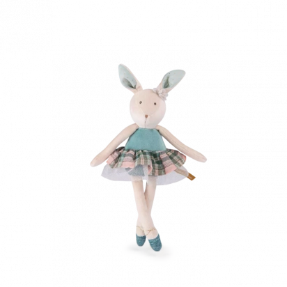 Petite peluche Lapin bleu La petite école de danse Moulin roty
