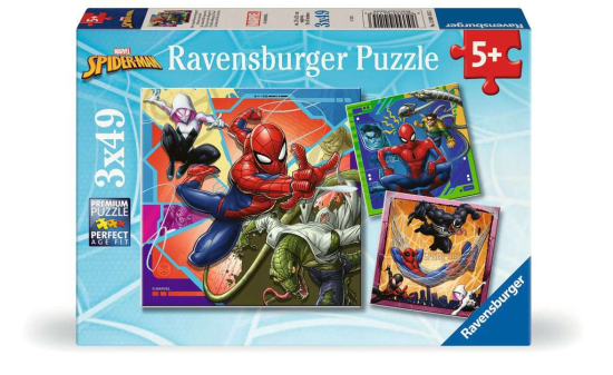 Puzzle 3x49p Marvel Spider-Man Ravensburger