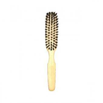Brosse fine en bois hêtre - Poils soies sanglier - Flower
