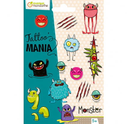 Tatto mania Monstres Avenue mandarine
