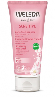 Crème de douche sensitive à l'amande 200 ml - Weleda