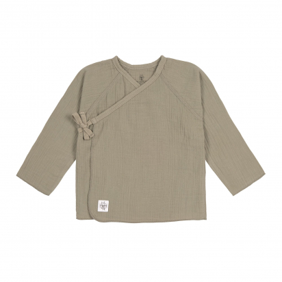 Kimono en mousseline GOTS - olive - Lassig