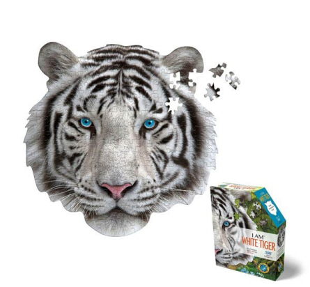 Puzzle 300 pièces tigre blanc Madcap