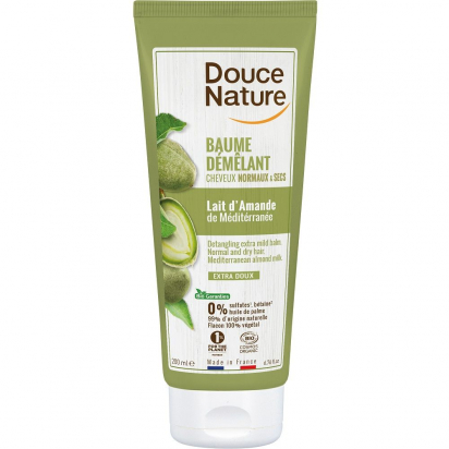 Baume démêlant cheveux normaux et secs au lait d'amande 200 ml Douce nature