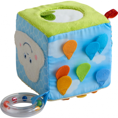 Cube jouet Monde arc-en-ciel Haba