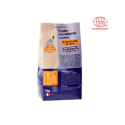 Poudre lave-vaisselle percarbonate de soude 1kg La Droguerie Ecologique
