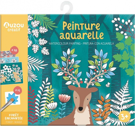 Peinture aquarelle Forêt enchantée Auzou